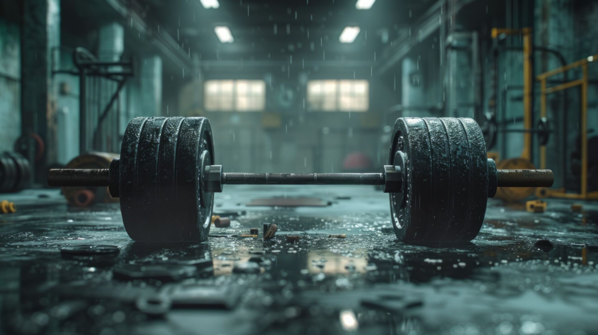 dropping weights on garage floor