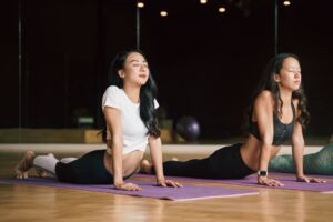 yoga mat, tatami texture