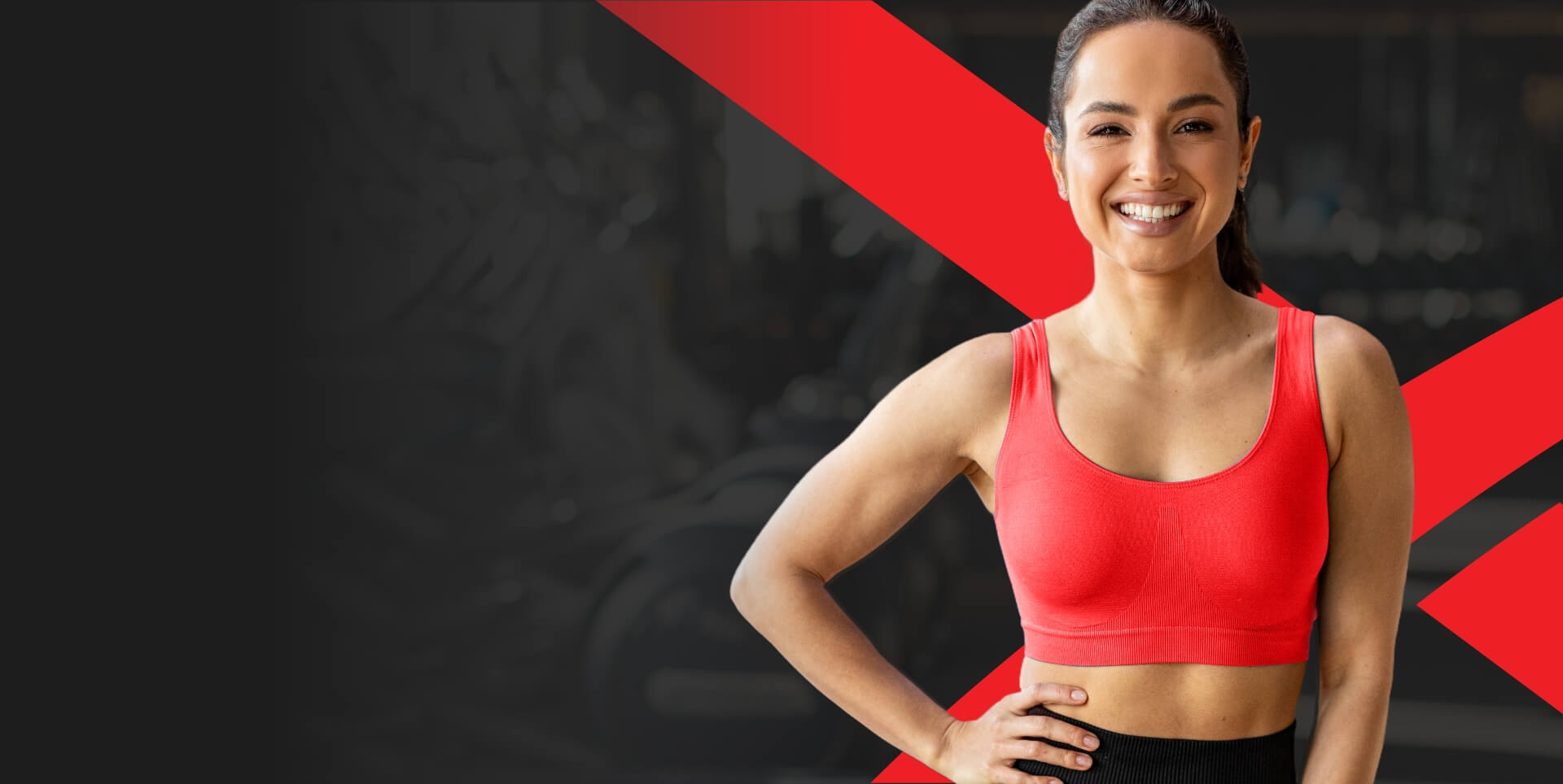 Sports lady smiley image